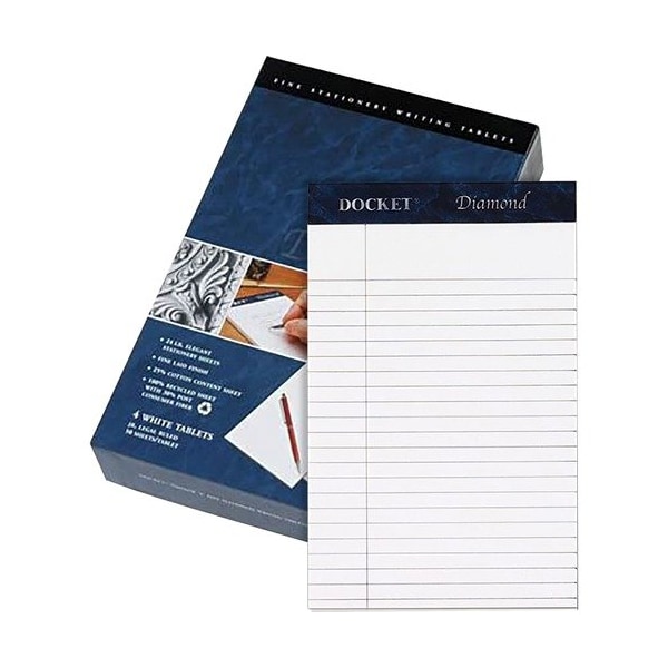 Tops Writing Pads, Jr. Legal Ruled, 5inx8in, WE, 4PK TOP63981 - main